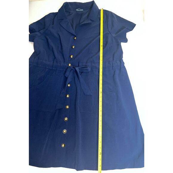 Modcloth Navy Button-Down Dress - Picture 12 of 16